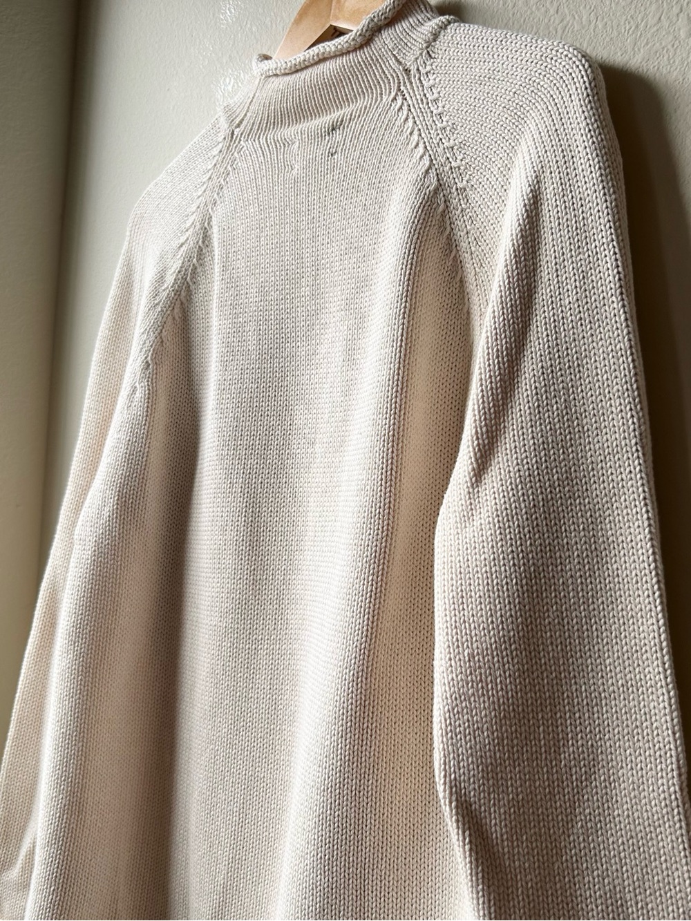 NWT J. Crew 1988 Rollneck Sweater Cotton Cream Mountain White Sz S - Picture 10 of 15